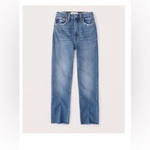 Abercrombie & Fitch The Ankle Straight Ultra High Rise